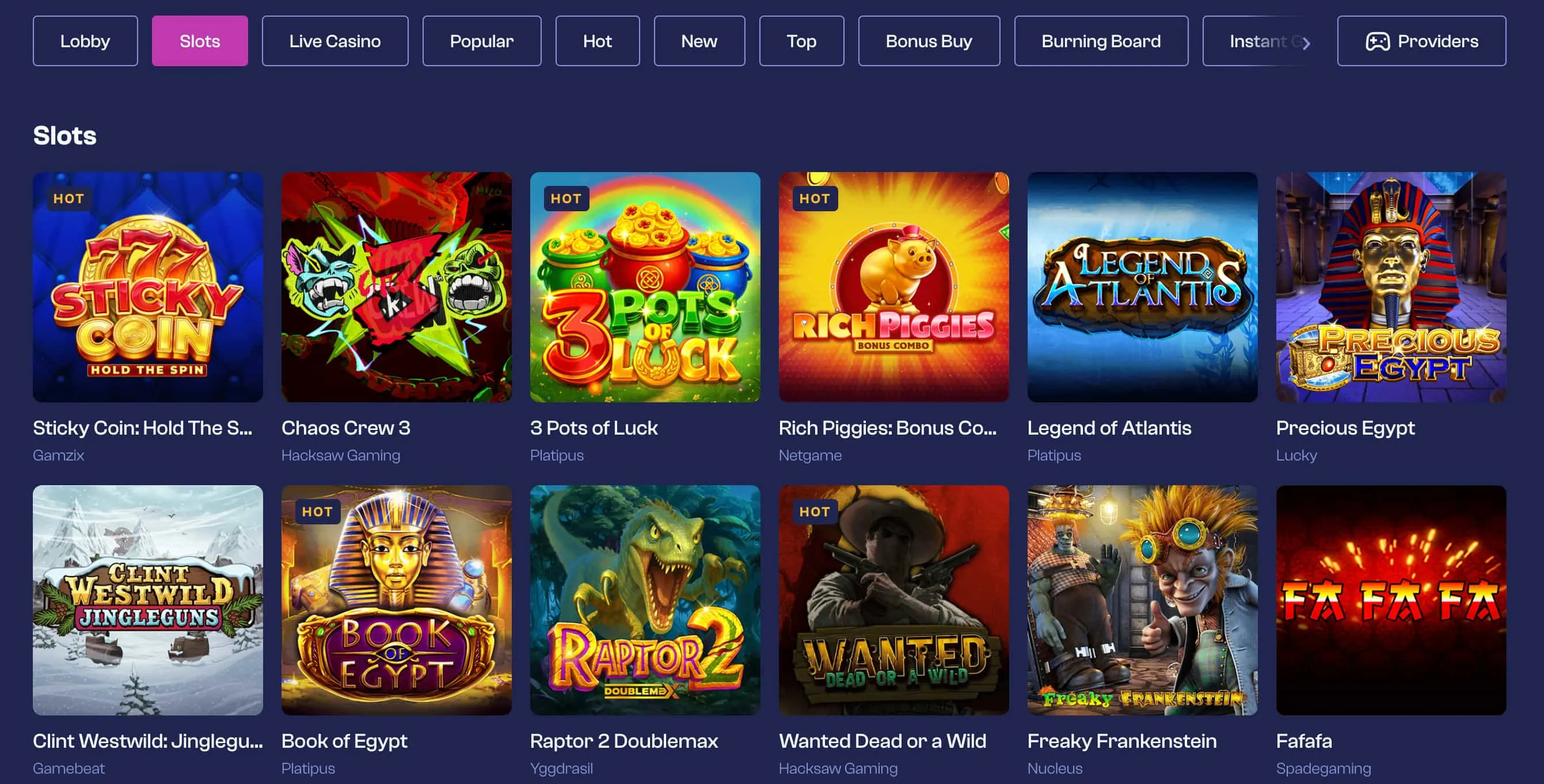 God of Wins Casino at a Glance